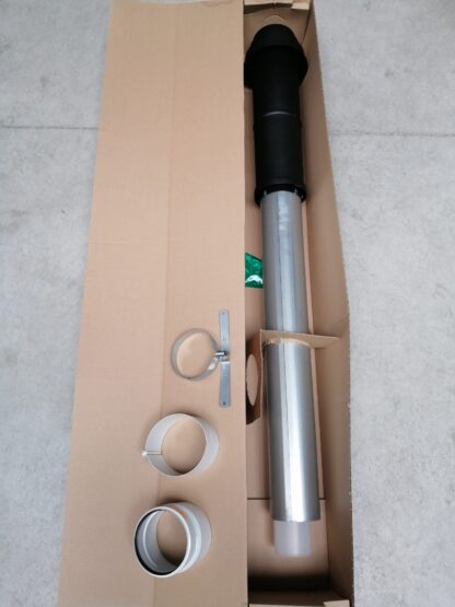 Universele Verticale dakdoorvoer <b>80/125</b> mm - Afbeelding 2