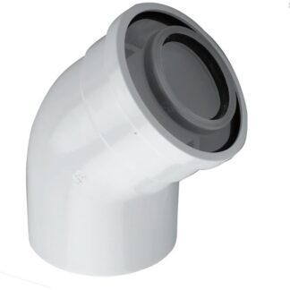 Bosch FC-CE60-45 concentrisch PP/Staal bocht 45° 60/100 mm 7738112501