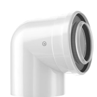 Bosch FC-CE80-87 concentrisch PP/Staal bocht 87° 80/125 mm 7738112648