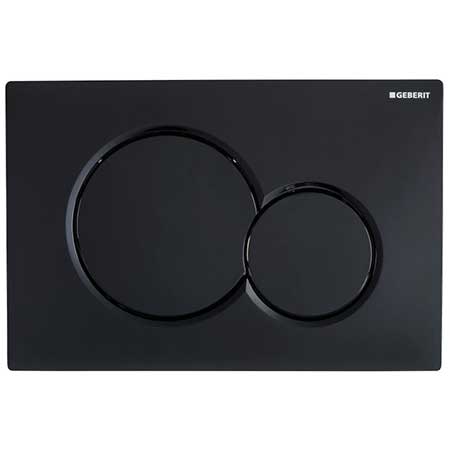 PACK ALL-IN Geberit Systemfix UP320 zwart | duwplaat zwart mat - Afbeelding 4
