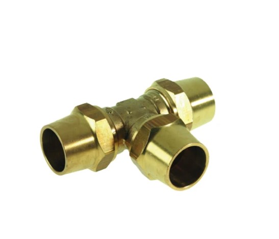 Knel Gas T-knelkoppeling FFF 22x22x22 mm op=op
