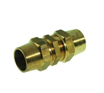 Knel Gas rechte knelkoppeling FF 22x22 mm op=op