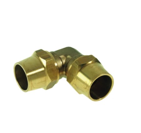 Knel Gas haakse knelkoppeling FF 22x22 mm op=op