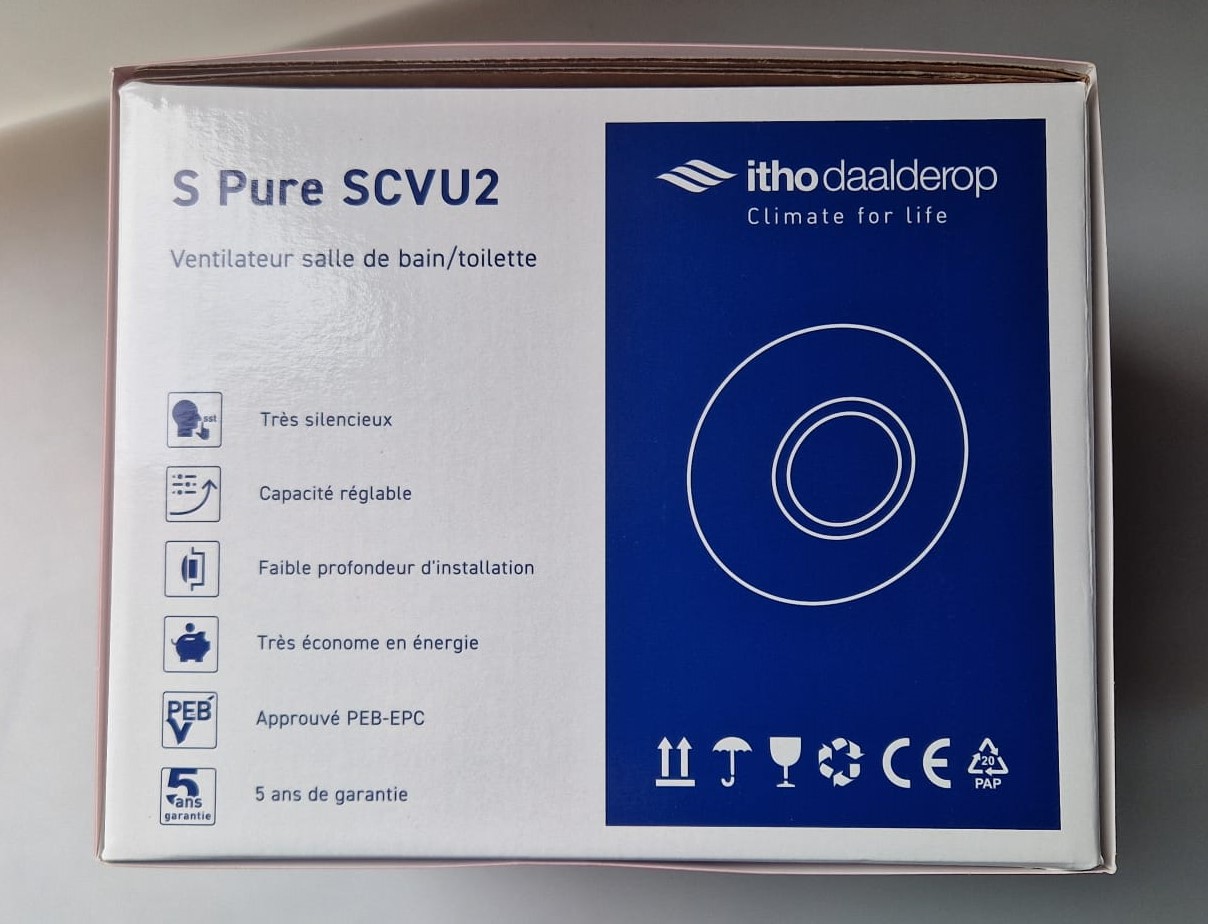 Itho Daalderop <b>S Pure SCVU2</b> Geluidsarme en EPB-conforme ventilator (2026) - Afbeelding 3