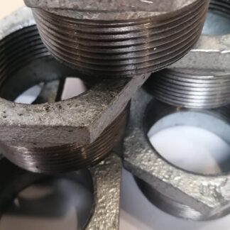 10 stuks Atusa NR241 gegalvaniseerd draadverloopring gietijzer M2"xF1-1/2" (2"x6/4")